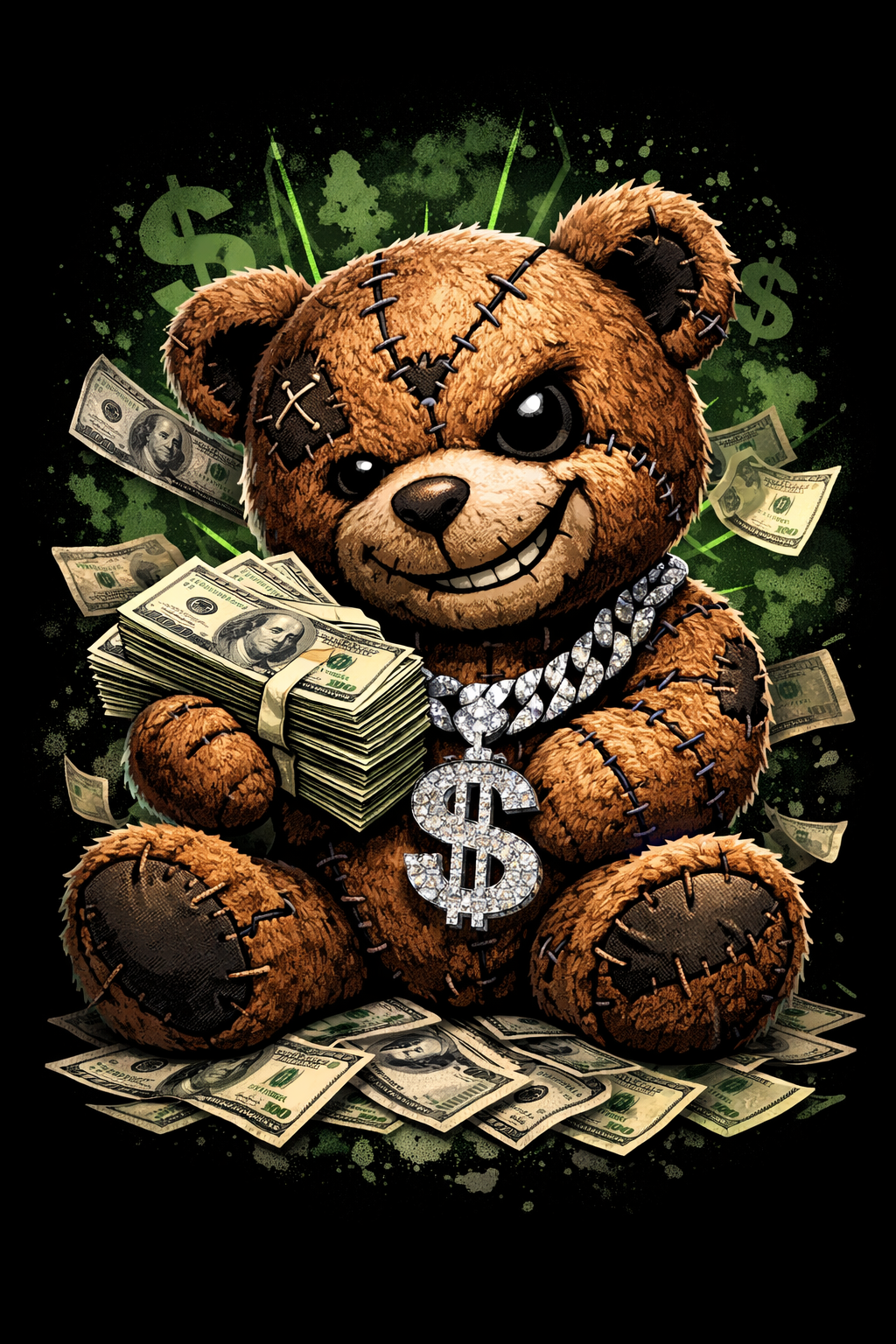 Stitched Rich Teddy Tee