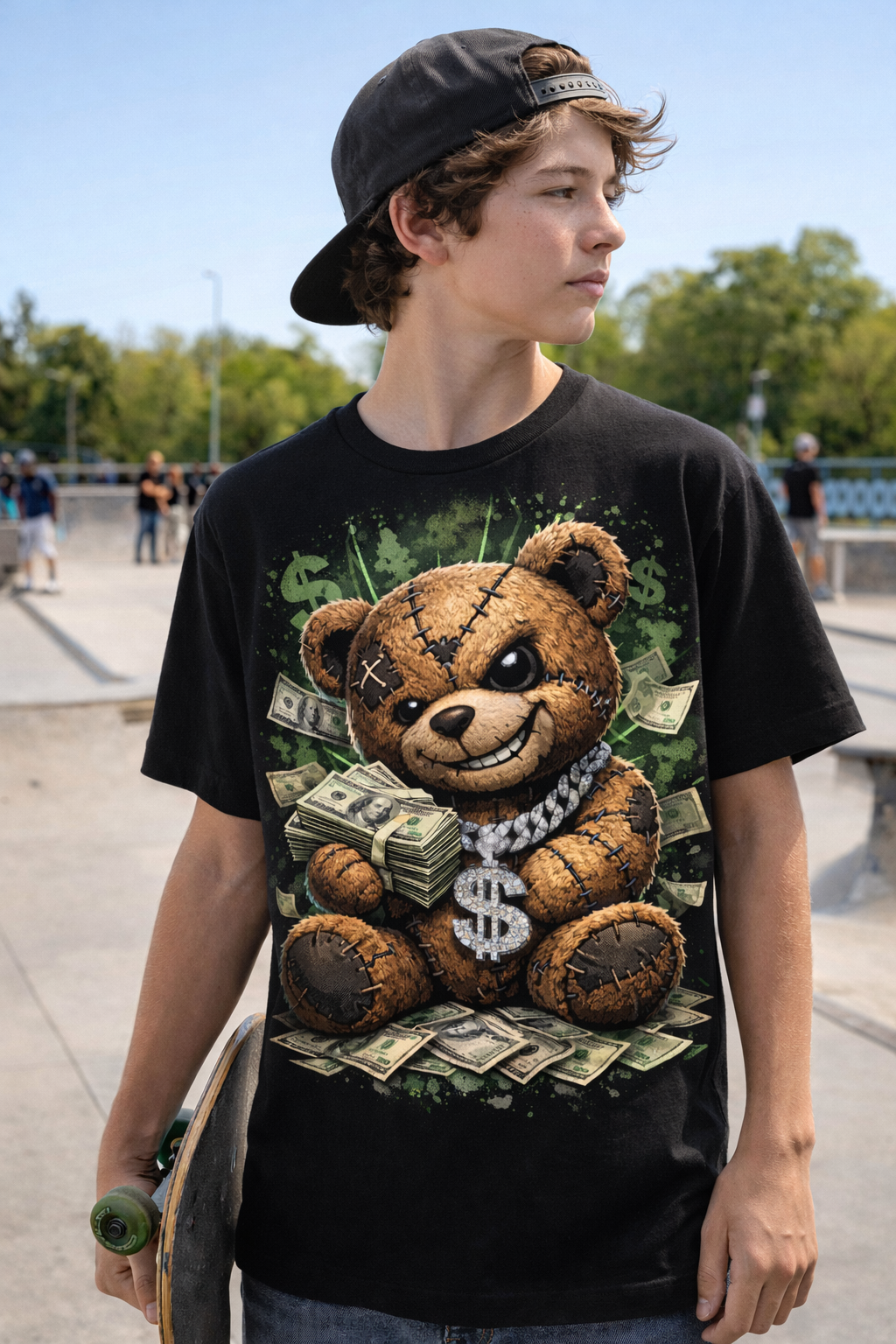 Stitched Rich Teddy Tee